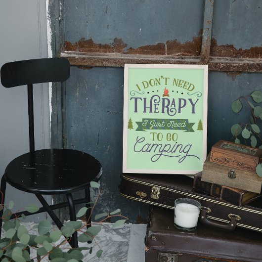 Ik heb kamperen niet nodig poster