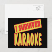 IK HEB KARAOKE OVERLEEFD BRIEFKAART (Voorkant / Achterkant)
