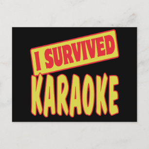 IK HEB KARAOKE OVERLEEFD BRIEFKAART