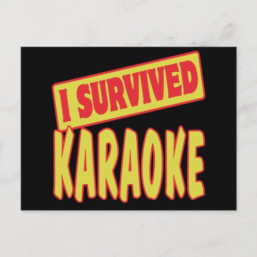 IK HEB KARAOKE OVERLEEFD BRIEFKAART (Voorkant)