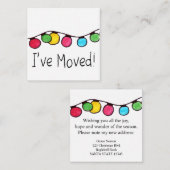 Ik heb kerstboomverlichting beweegt informatiekaartje (Voorkant / Achterkant)