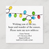 Ik heb kerstboomverlichting beweegt informatiekaartje (Achterkant)