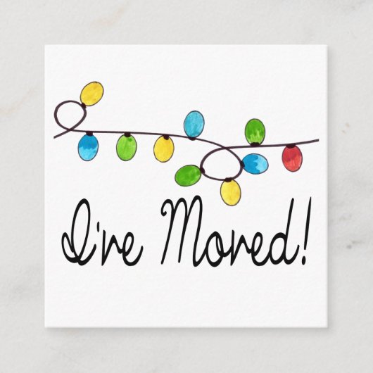 Ik heb kerstboomverlichting beweegt informatiekaartje (Voorkant)