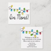 Ik heb kerstboomverlichting beweegt informatiekaartje (Voorkant / Achterkant)