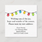 Ik heb kerstboomverlichting beweegt informatiekaartje (Achterkant)