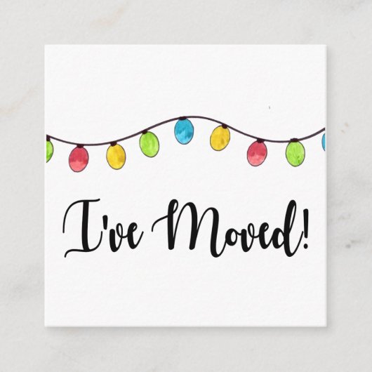 Ik heb kerstboomverlichting beweegt informatiekaartje (Voorkant)