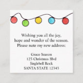 Ik heb kerstboomverlichting beweegt informatiekaartje (Achterkant)