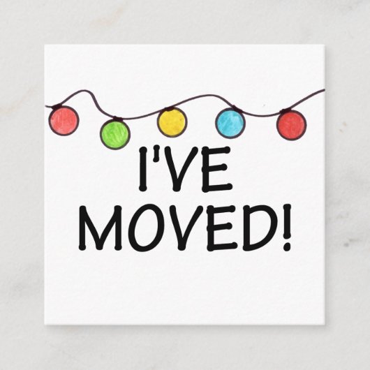 Ik heb kerstboomverlichting beweegt informatiekaartje (Voorkant)