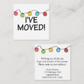 Ik heb kerstboomverlichting beweegt informatiekaartje (Voorkant / Achterkant)