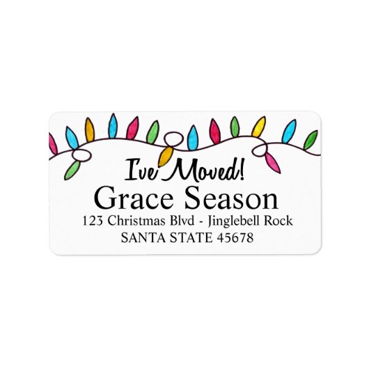 Ik heb 'kerstboomverlichting' bezocht etiket (Voorkant)