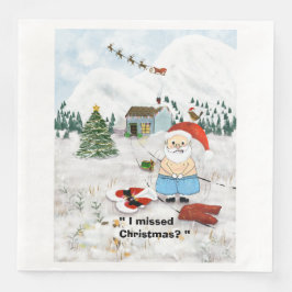 "Ik heb Kerstmis gemist?" Servet