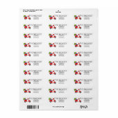 Ik heb kerstscooter met cadeautjes gemaakt etiket (Full Sheet)