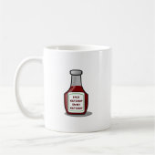 Ik heb ketchup op m'n ketchup gezet koffiemok (Links)