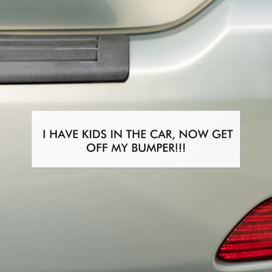 IK HEB KINDEREN IN DE AUTO, KRIJG NU MIJN KOPER UI BUMPERSTICKER (Op auto)