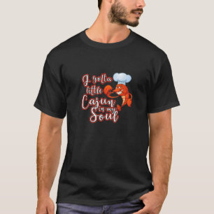 Ik heb kleine cajun in mijn ziel New Orleans Mardi T-shirt
