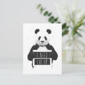 Ik heb kleur nodig briefkaart (Staand voorkant)