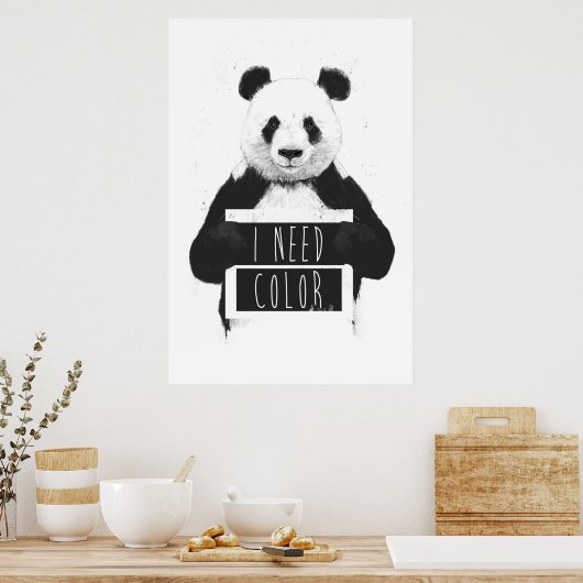 Ik heb kleur nodig poster (Keuken)