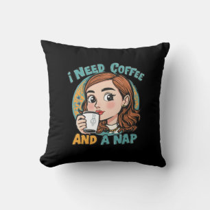 Ik heb koffie en een dutje nodig kussen