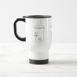 Ik heb koffie nodig Cute Doodle Mok