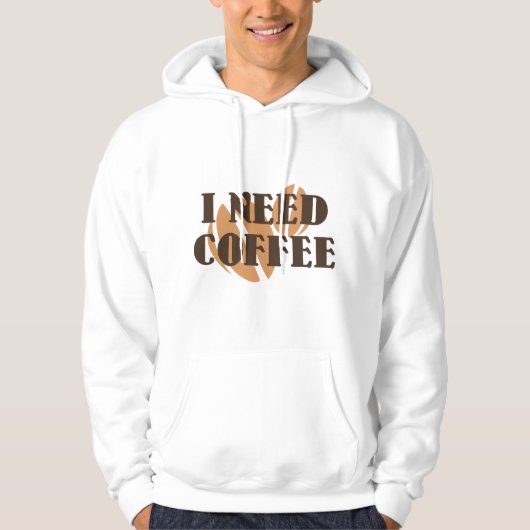 Ik heb koffie nodig hoodie (Voorkant)