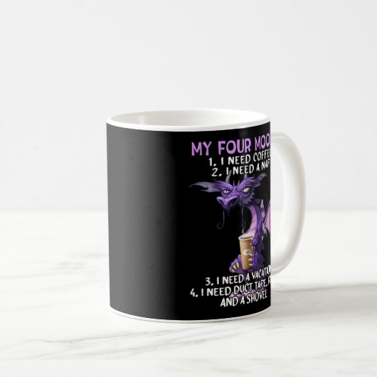 Ik heb koffie nodig voor een Nap Dragon Co. Koffiemok (Voorkant rechts)