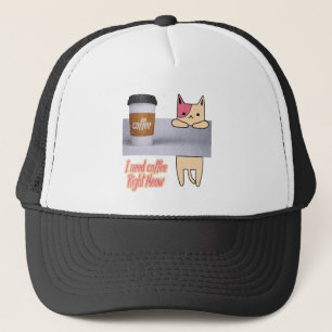 Ik heb koffie op de juiste manier nodig De beste Trucker Pet