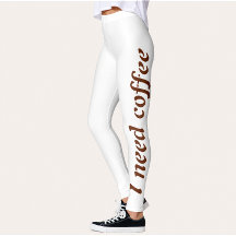 Ik heb koffie Workout Leggings voor vrouwen