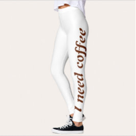 Ik heb koffie Workout Leggings voor vrouwen