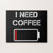 Ik heb koffiebrontjes batterij nodig. legpuzzel (Horizontaal)