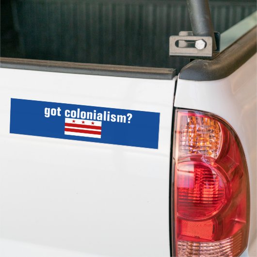 Ik heb kolonialisme Bumpersticker (Op Truck)