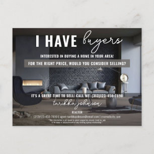 Ik heb kopers Mailer Marketing Realtor Feestdagenkaart