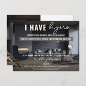 Ik heb kopers Mailer Marketing Realtor Feestdagenkaart (Voorkant / Achterkant)