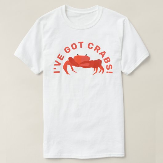 Ik heb krabben Cool Crab T-Shirt (Design voorkant)