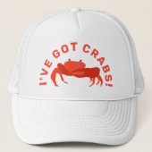 Ik heb krabben Cool Crab T-Shirt Trucker Pet (Voorkant)