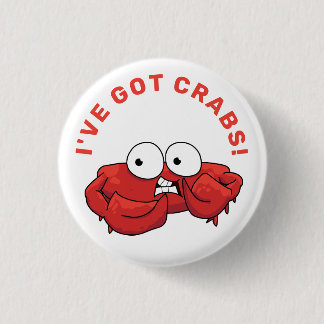 Ik heb krabben T-Shirt Ronde Button 3,2 Cm