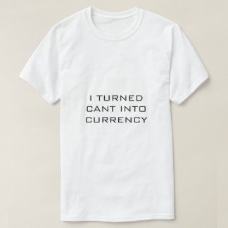 IK HEB KUNNEN OMGEZET IN VALUTA Wit T-shirt