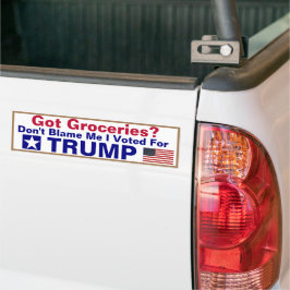 Ik heb kweekkamers... ik heb voor Trump gestemd. Bumpersticker