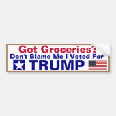 Ik heb kweekkamers... ik heb voor Trump gestemd. Bumpersticker (Voorkant)