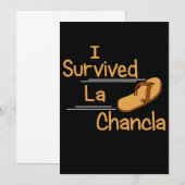 Ik heb La Chancla overleefd, grappige humor Mexica (Voorkant / Achterkant)