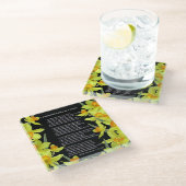 IK HEB LANGZAAM GEWANDERD ALS EEN CLOUD GLAZEN ONDERZETTER (Schuin)