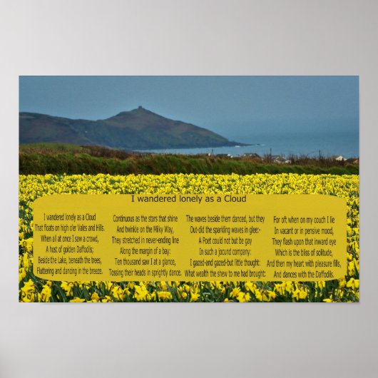 IK HEB LANGZAAM GEWANDERD ALS EEN CLOUD POSTER (Voorkant)