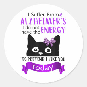 Ik heb last van heimers ik heb de energie niet _1 ronde sticker