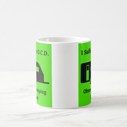 Ik heb last van OCD - obsessieve kampeerstoornis Koffiemok (Center)