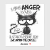Ik Heb Last Van Woedeaanvallen Grappig Catusliefhe Sticker (Vel)