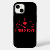 Ik heb liefdessnelheidsmeter T-shirt nodig Case-Mate iPhone Case (Achterkant)