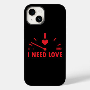 Ik heb liefdessnelheidsmeter T-shirt nodig Case-Mate iPhone 14 Hoesje