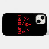 Ik heb liefdessnelheidsmeter T-shirt nodig Case-Mate iPhone Case (Achterkant (horizontaal))
