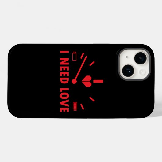 Ik heb liefdessnelheidsmeter T-shirt nodig Case-Mate iPhone Case (Achterkant (horizontaal))