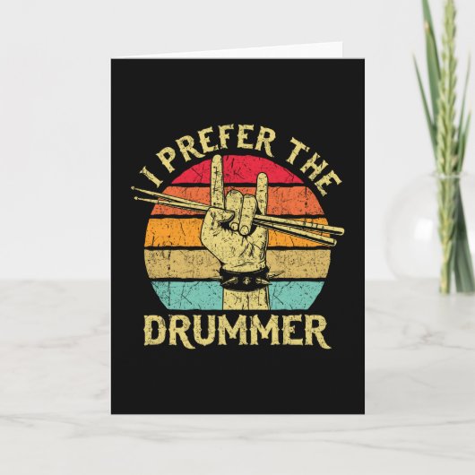 Ik heb liever de drummer kaart (Voorkant)
