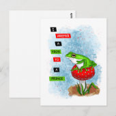 Ik heb liever een kikker dan een prins | Kikkerkun Briefkaart (Voorkant / Achterkant)